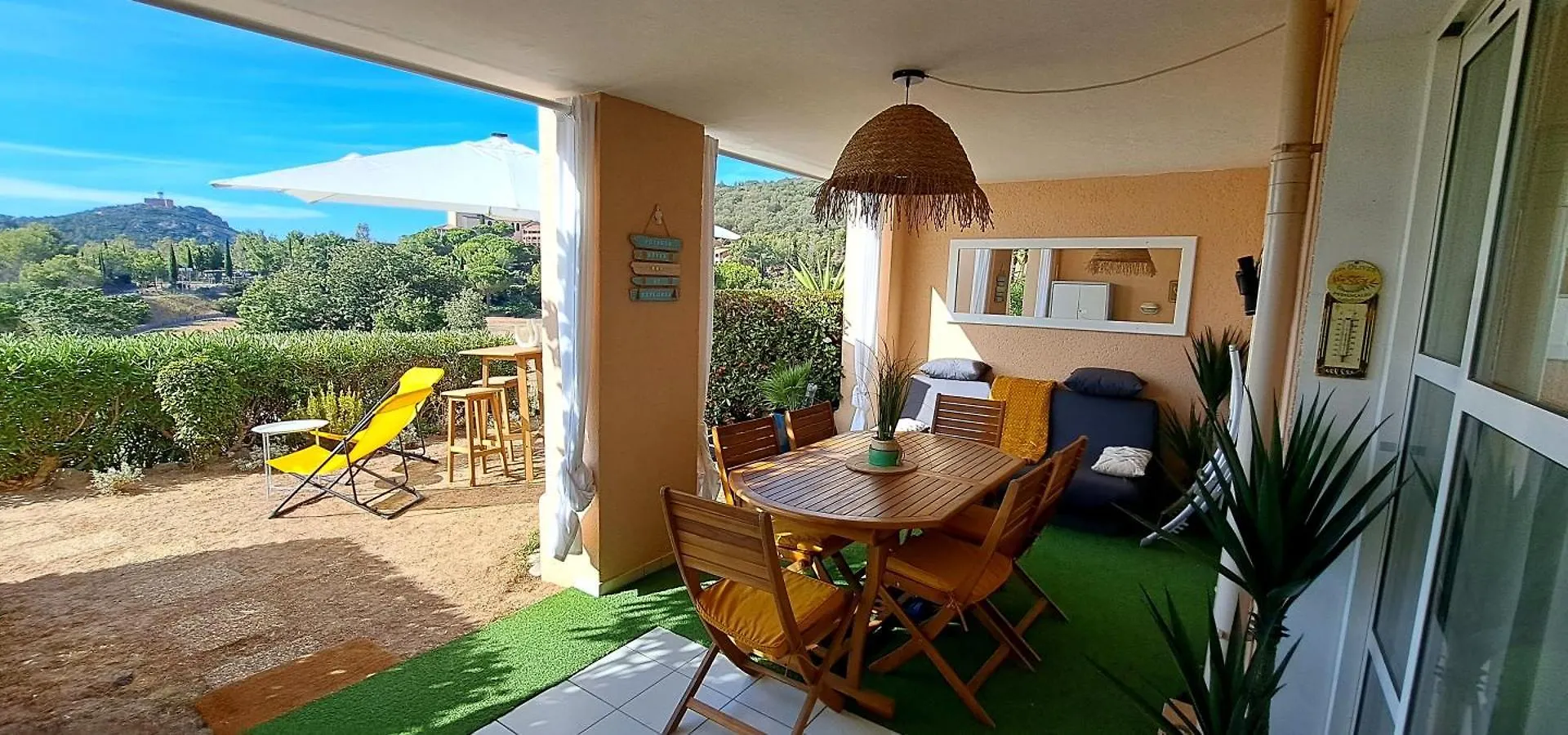 شقة Dans Un Cadre D'Exception, Vue Mer Panoramique A Agay Cote D'Azur, Village Vacances Cap Esterel, T2 Avec Jardin, Golf, Climatisation, Wifi, 5 Piscines Saint-Raphaël